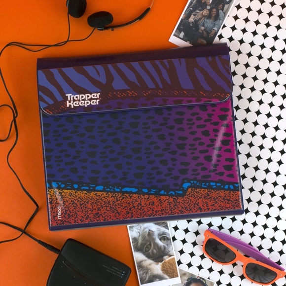 Mead Vintage Retro Trapper Keeper 80s 90s Animal Leopard Print Binder NWT - Picture 7 of 13